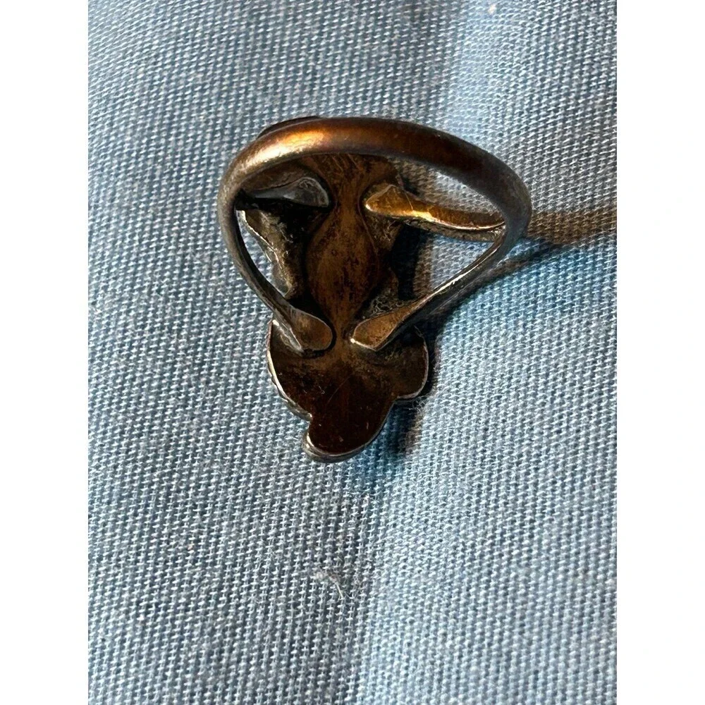 Vintage Native American Silver Ring Size 4 - Picture 5 of 5